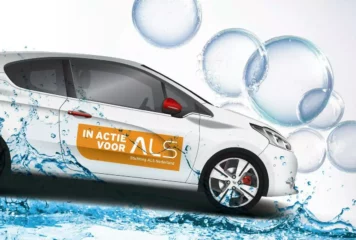 Bovagleden wassen op Nationale Autowasdag voor stichting ALS