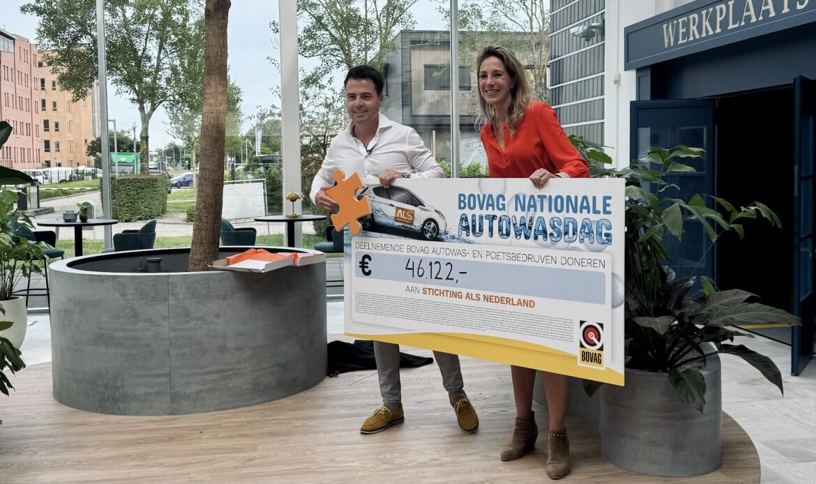 Nationale Autowasdag levert recordbedrag op voor Stichting ALS